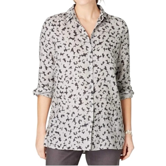 J. Jill Love Linen Essential Shirt - Picture 1 of 13